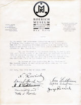 Музей Рериха. Письмо от 24.07.1929 г.